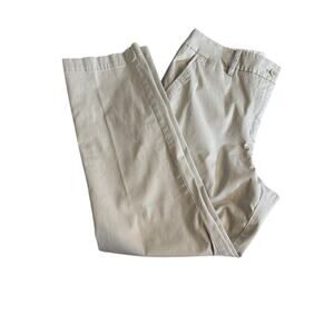 Talbots pants The Perfect Chino cream stretch cotton pockets neutral Sz 14P